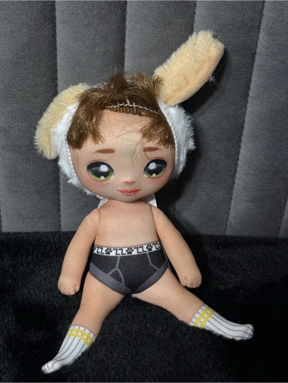 💖4/$25- Na! Na! Na! Surprise Doll Brown Hair Dog Puppy Hat MGA 2019 Soft Plush